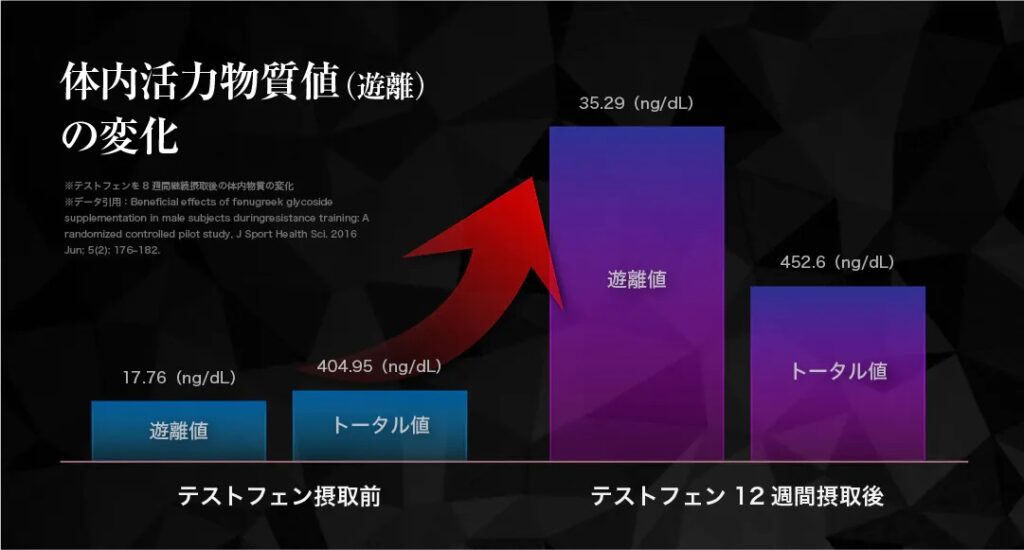 テストステロン量の変化
